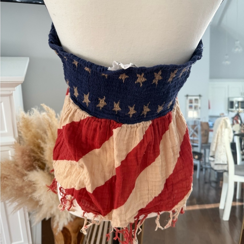 Hippie Laundry Navy Star Flag Top - Picture 3 of 5